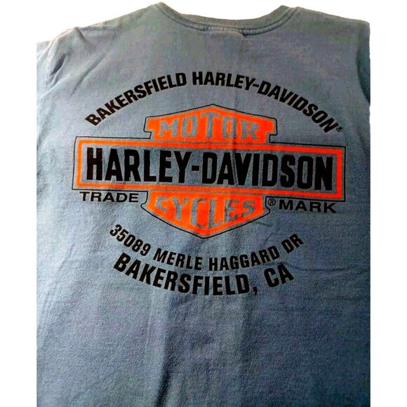 Y2k Harley Davidson T Shirt Motorcycles "Classic Models" Blue Mens Mediu… - Picture 5 of 7